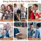 Winter hot sale Electric Heated Foot Warmers  Super Soft Feet Heating Pad  6-Level Heating Foot  Boots for men and women