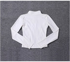 Women Sport Jacket Long Sleeve Shirt Workout Coat Gym Training Clothing Yoga Sportswear