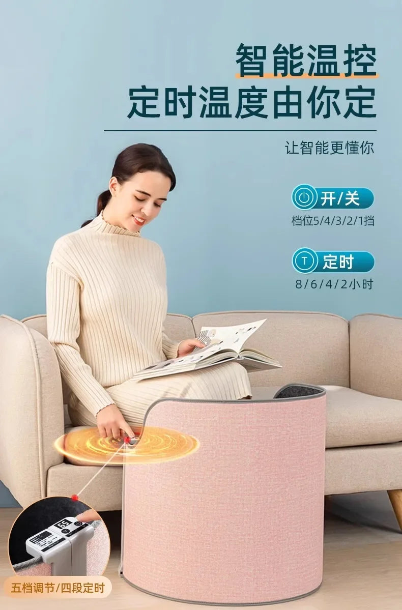 220V Electric Foot Warmer Under Desk Heating Pad for Office Winter Warmth Leg Heating Blanket DAB