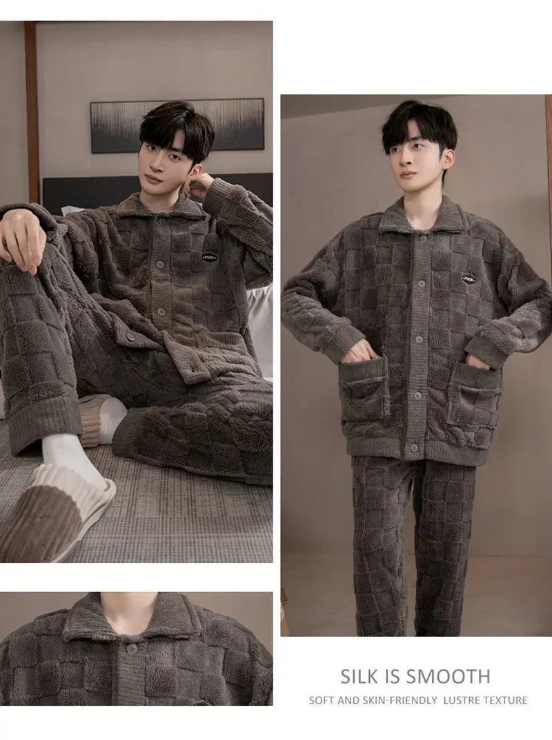 Autumn/Winter Men's Pajamas: