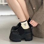 Shoes for Women Platform Loafers sLeather Casual Footwear Slip On Popular Genuine Mark Promotion 39 Vacation Shoe Non Woman Pump