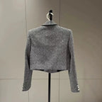 French Jacket Luxury High-end Bling Bling Coat Short Style Fragrant 2026 Spring Autumn Fashionable Long Sleeved Temperament Top
