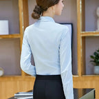 Elegant Women Shirts Woman White Shirt Long Sleeve Blouse