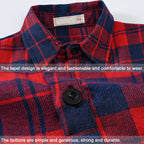 Girl's Shirt,Long Sleeve Girls Checked Dress,Fashion Sweet Teens Blouse,Lapel Letter Print Children's Plaid Tops,Princess Dress