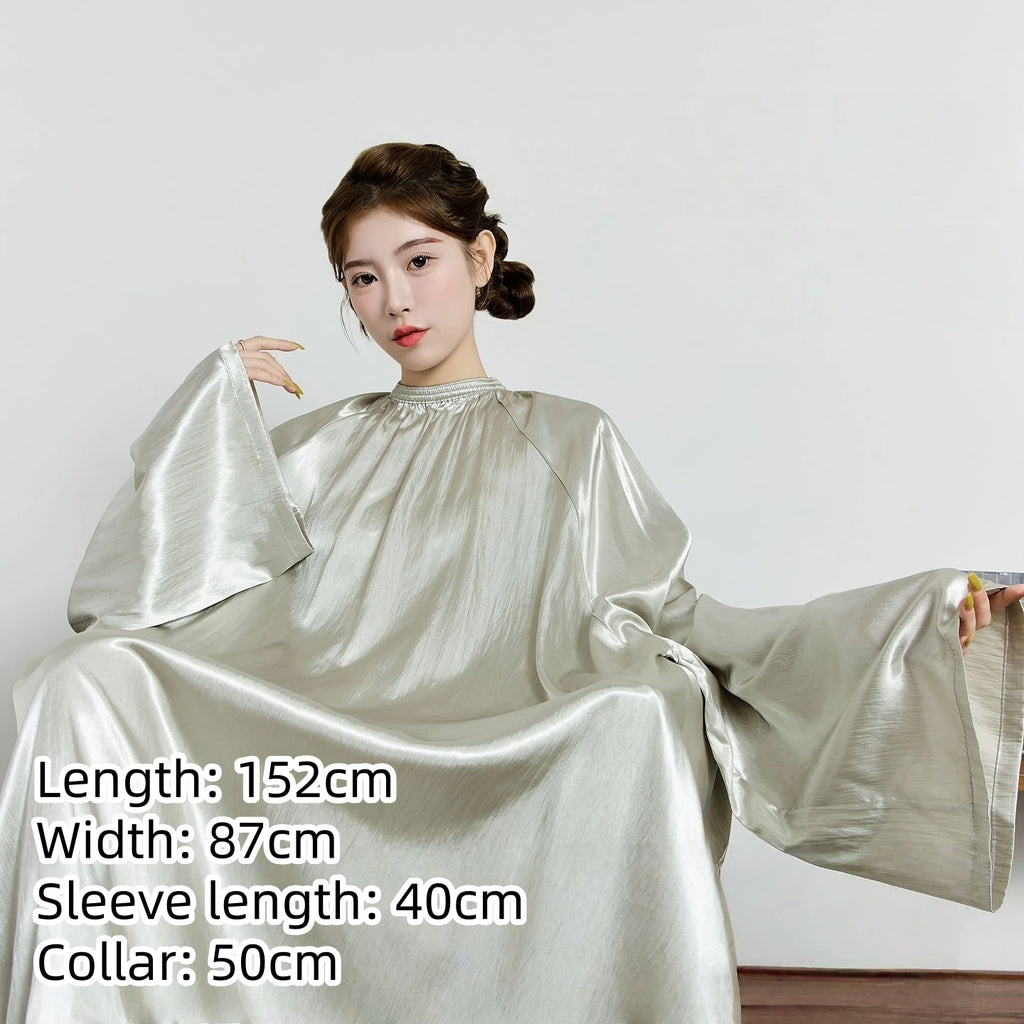 Large Size Hair Salon Hair Cutting Wrap Long Sleeve Hairdresser Robe Anti Hair Gown Barber Hairdressing Cloak Barbershop Apron