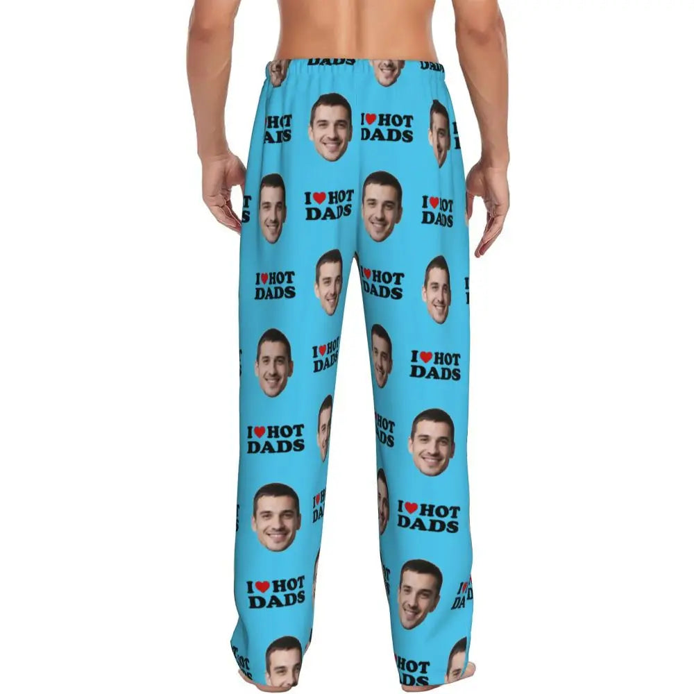 I Love Hot Moms Custom Pajama Pants