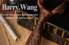 Male Luxury Neck Tie For Men Business Red Striped Silk Tie Hanky Cufflinks Set Barry.Wang Fashion Neckwear Wedding Party Casual