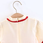 Children's Clothing Girl's Dress Summer New Cute Small Bow Flower Embroidery Improved Version Hanfu Ru Skirt