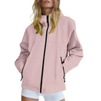 Women'S Jacket New Autumn Thin Coat Casual Windbreaker Female Protection Jacket Basic Zipper Coat Tops Chaquetas De Mujer