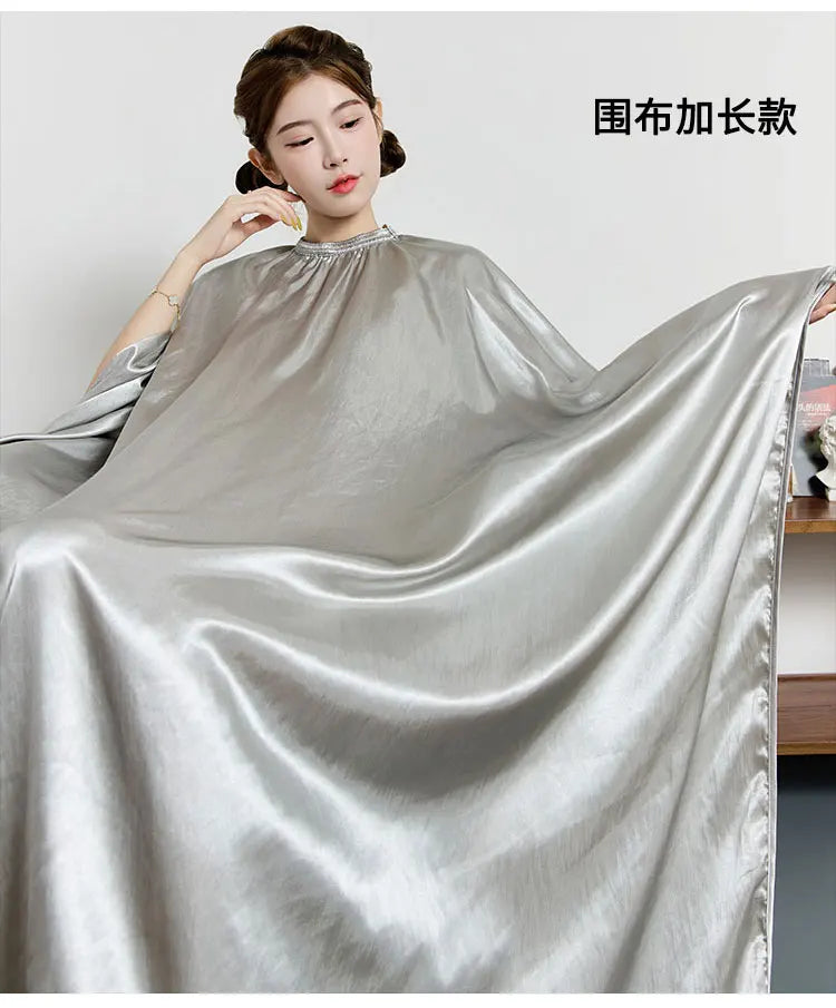 Large Size Hair Salon Hair Cutting Wrap Long Sleeve Hairdresser Robe Anti Hair Gown Barber Hairdressing Cloak Barbershop Apron