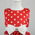 Girls' clothing, girls' baby clothes, skirt with bow and polka dot pattern, imitation show, Halloween party, exquisite clothing