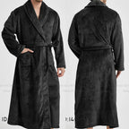 Winter Thicken Flannel Long Robe Couple Sleepwear