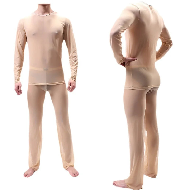 Sheer Pajamas for Men Sexy Mens Sleepwear
