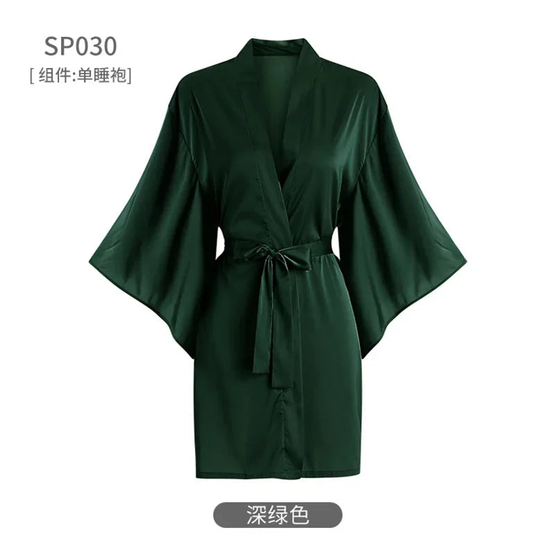 Salon Client Gown Robes Cape Hair Salon Hair Cutting Smock for Clients Kimono Style Black Hairdressing Cape Client Smock