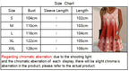 Plus-size women's summer sleeveless V-neck retro printed elegant dress