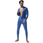 New Men's One-Piece Pajamas Home Fitness Wear Men's Bodysuit