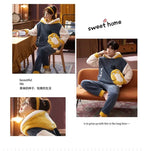 Couples Pajamas Women Men Winter Thicken Pyjamas Sleepwear