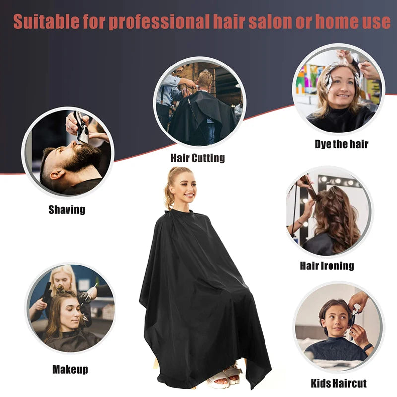 Black Hair Cutting Salon Barber Capes Hairdressing Cape 1Pcs Big Size Cover For Hair Salon Beauty Hairdressing Tools