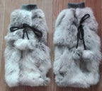Warm Spring Women Fur Leg warmer With Rabbit Fur Leg warmer Girls Over Knee For Atumn and Winter 2018 Fashion polainas mulher