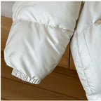 Children's Jacket Girl Thickened Cotton Padded Hooded Puffer Coat 4-8Y Boys Girls Warm Winter Clothes for Kids Shiny Outerwear