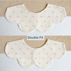 [2] Baby double-sided saliva towel ins K-style New arrival baby cotton bib Easiest for match double-sided saliva pocket bib