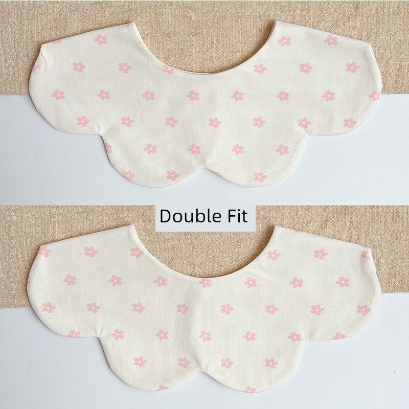 [2] Baby double-sided saliva towel ins K-style New arrival baby cotton bib Easiest for match double-sided saliva pocket bib
