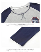 Fashion Lounge Pajamas Sets Men's Spring New Long-sleeved Tops with Trousers Cotton Homewear Comfort Simple Sleepwear Two Pieces