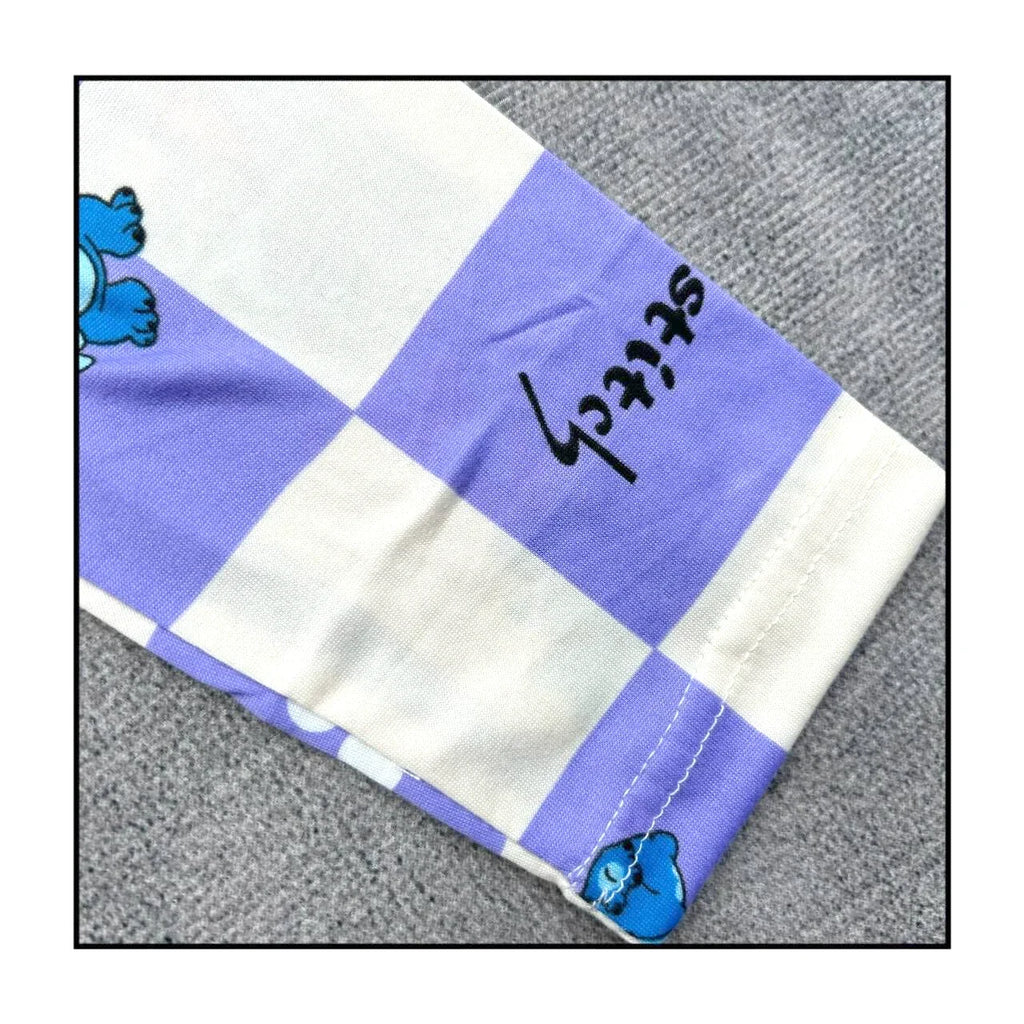Spring Autumn Long sleeved Kid's suit mermaid cartoon Sleepwear girl clothing Pajama Kid's gift