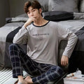 Pajamas Men Long Sleeves and Trousers
