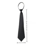 Black Unisex Ties Retro Narrow Neck Tie Slim Women Men Tie Korean Style Simple Trendy Tie