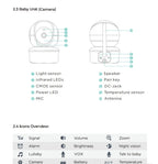 5 Inch Large Screen 360 Degree Bobbing Head 5 Inch Baby Monitor