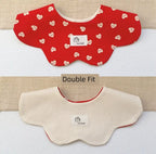 [2] Baby double-sided saliva towel ins K-style New arrival baby cotton bib Easiest for match double-sided saliva pocket bib