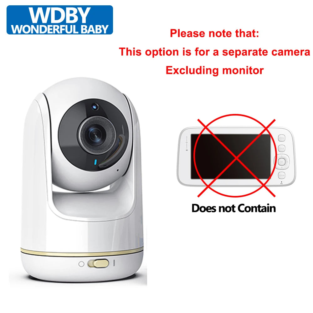 5 Inch Baby Monitor 3x Zoom PTZ Cam APP+monitor Dual Control WIFI Electronic Baby Sitter Two Way Audio Night Vision Baby Phone