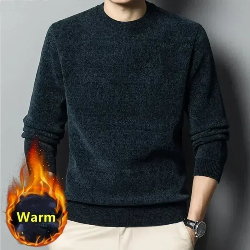 Men's Sweater Thickened Knitted Pullover