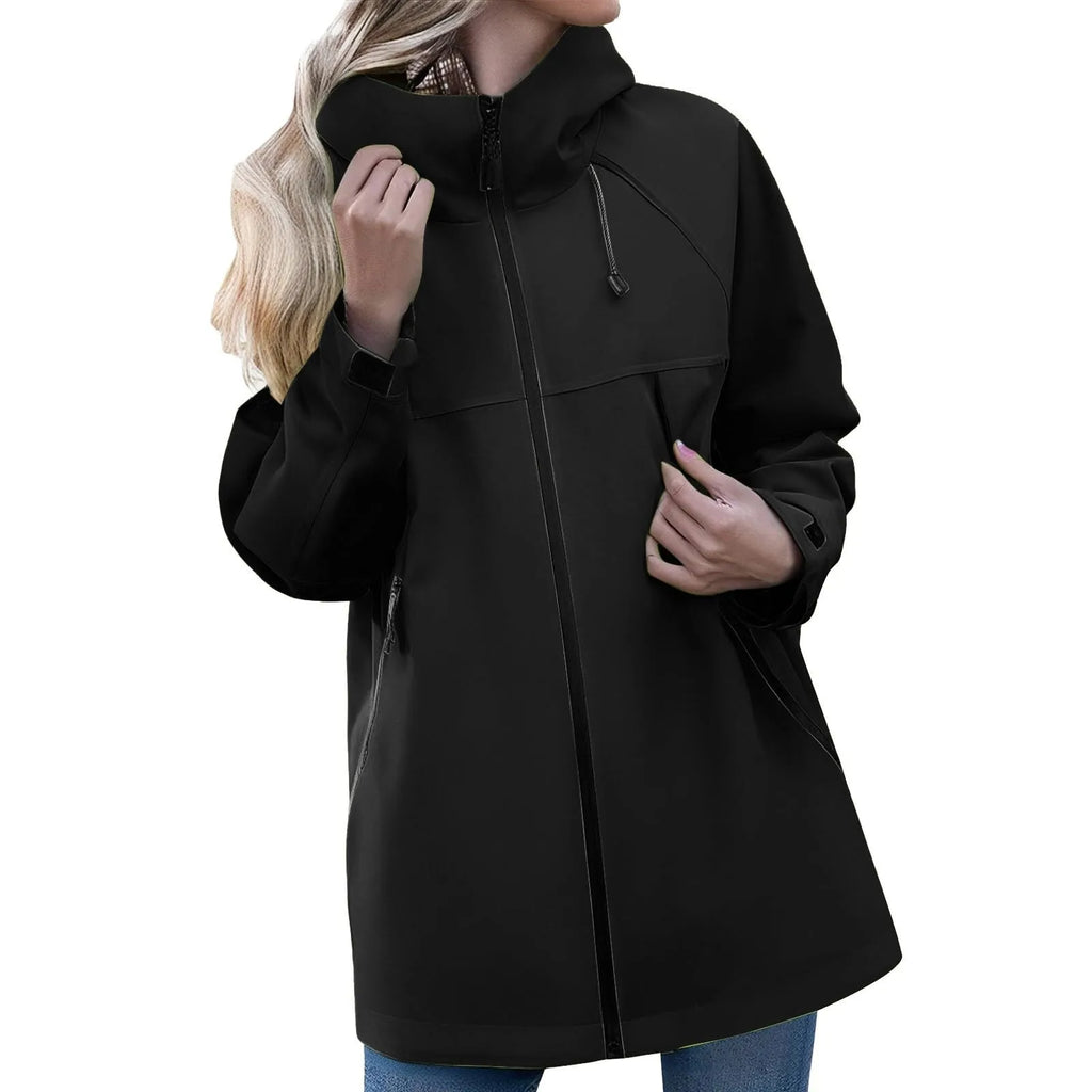 Women'S Jacket New Autumn Thin Coat Casual Windbreaker Female Protection Jacket Basic Zipper Coat Tops Chaquetas De Mujer