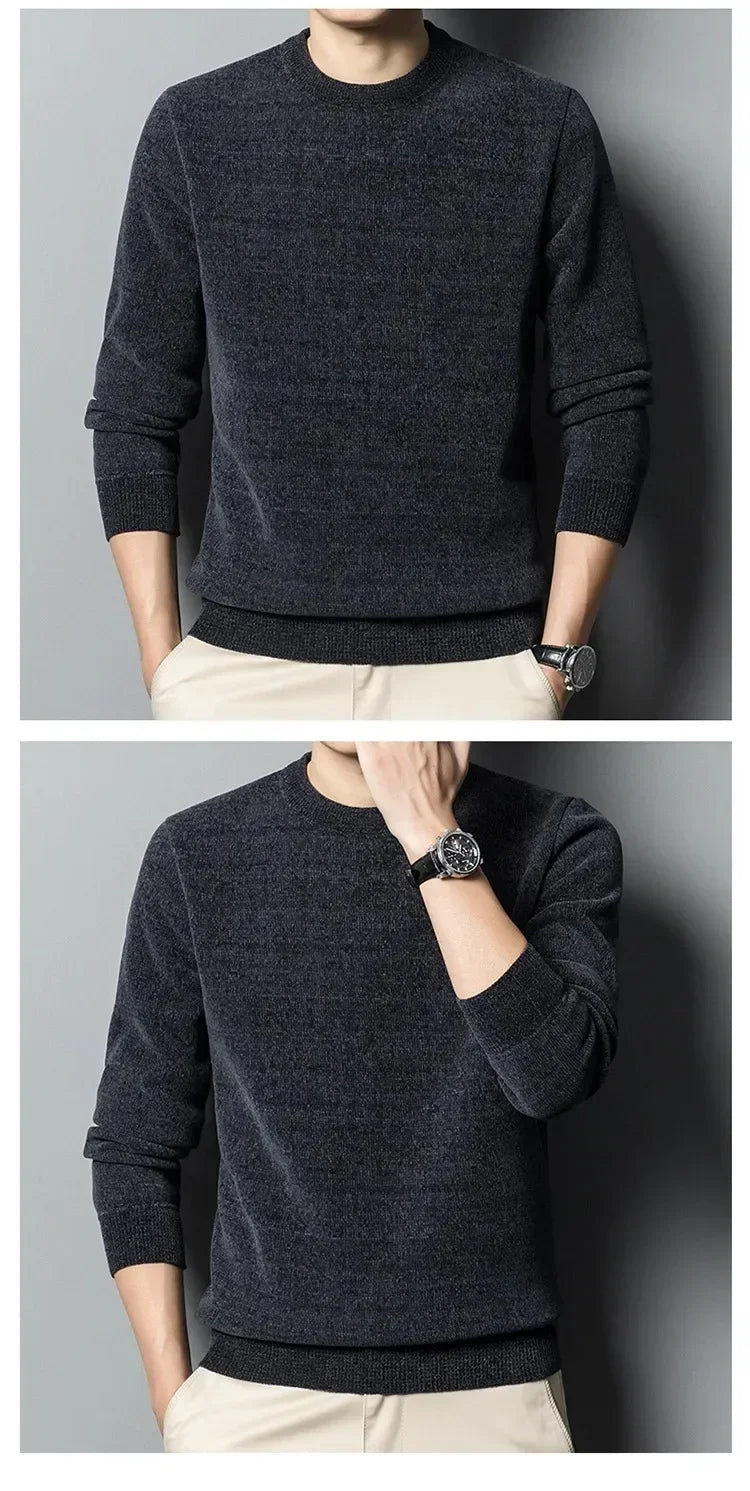 Men's Sweater Thickened Knitted Pullover