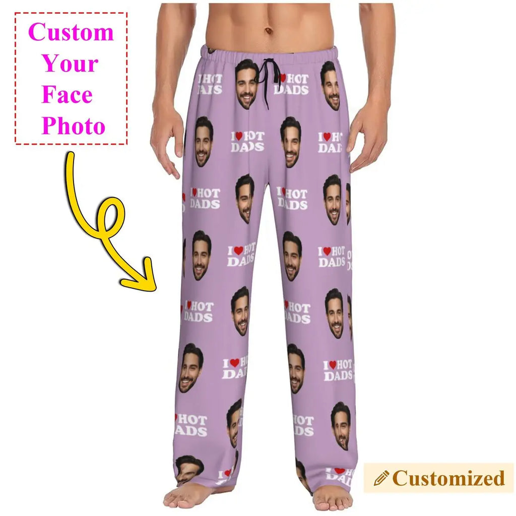 I Love Hot Moms Custom Pajama Pants
