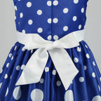 Girls' clothing, girls' baby clothes, skirt with bow and polka dot pattern, imitation show, Halloween party, exquisite clothing