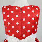 Girls' clothing, girls' baby clothes, skirt with bow and polka dot pattern, imitation show, Halloween party, exquisite clothing