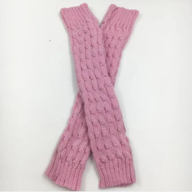 New Women Autumn And Winter Legwarmers Kapron Hemp Flowers Kneepad Leg Warmer Female Girls Pile Heap Socks Sports Safety