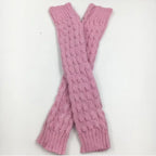 New Women Autumn And Winter Legwarmers Kapron Hemp Flowers Kneepad Leg Warmer Female Girls Pile Heap Socks Sports Safety