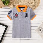 Boys Polo Shirts Short Sleeve Kids Shirt for Boys Collar Tees Fashion Baby Boys Girls Shirts 2-16 Years Children Clothes Tops