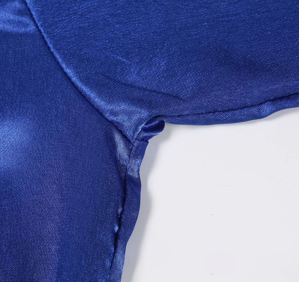 Boxing MMA Robes with Hood Full Length Satin Walkout Robe Men Women Adult Martial Arts Kickboxing Gown Red Blue Black Polyester