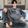 Men's Winter Pajamas Men's Sports Suit Homewear Pajamas Youth Clothes Y2K Casual Wear Full Man Tracksuit Workout Set Bathrobe