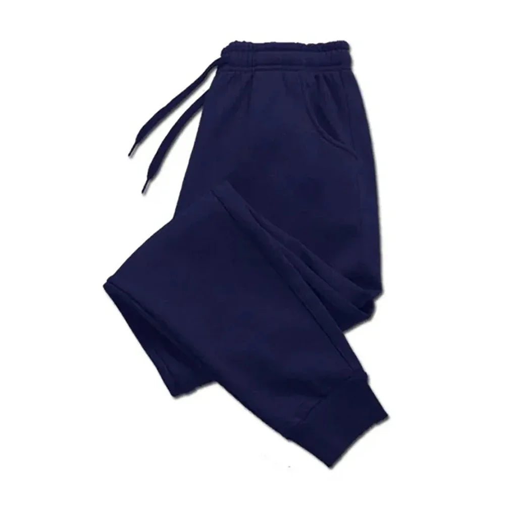 Men's Casual Pants Autumn Winter Fleece Sweatpants Men Running Jogger Sports