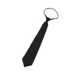 Black Unisex Ties Retro Narrow Neck Tie Slim Women Men Tie Korean Style Simple Trendy Tie