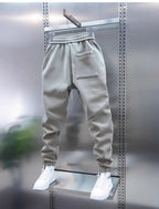 Men's Pants - Solid Color Casual Pants, Sweatpants