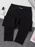 Jeans Female Denim Pants Black