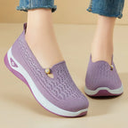 Shoes for women 2025 Spring Autumn hot casual shoes with soft soles lightweight single shoe for women breathable mother shoes