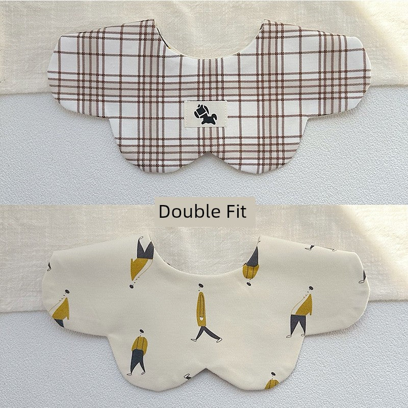 [2] Baby double-sided saliva towel ins K-style New arrival baby cotton bib Easiest for match double-sided saliva pocket bib